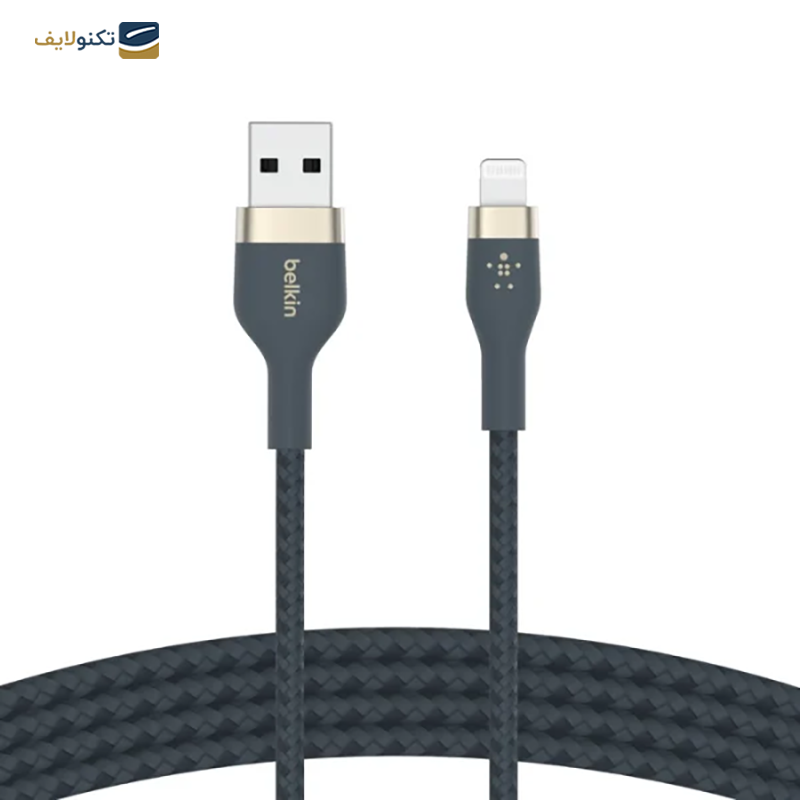 کابل تبدیل لایتنینگ بلکین مدل BOOST Charge Pro Flex طول 1 متر - Belkin BOOST↑Charge Pro Flex Lightning To USB-A Cable (1m)