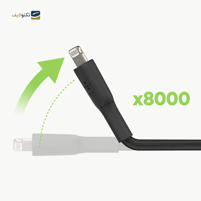 کابل لایتنینگ بلکین مدل BOOST Charge طول 15 سانتی متر - Belkin BOOST↑Charge Lightning To USB-A Cable (15cm)