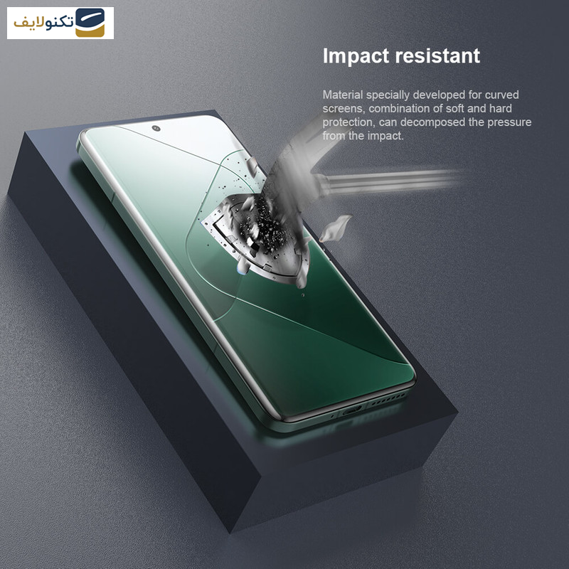 گلس گوشی شیائومی 14Pro -14 Ultra نیلکین مدل Impact Resistant بسته 2 عددی - Nillkin Impact Resistant Curved Film for Xiaomi 14 Pro - 14 Ultra 2 pieces