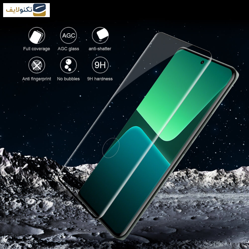 محافظ صفحه نمایش گوشی شیائومی 13Pro-13Ultra نیلکین مدل CP PLUS MAX - Nillkin Amazing 3D CP Plus Max tempered glass screen protector for Xiaomi 13Pro-13Ultra