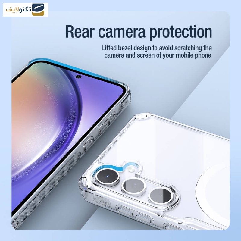 کاورگوشی سامسونگ Galaxy A55 نیلکین مدل Nature TPU Pro Magnetic - Nillkin Nature TPU Pro Magnetic case for Samsung Galaxy A55