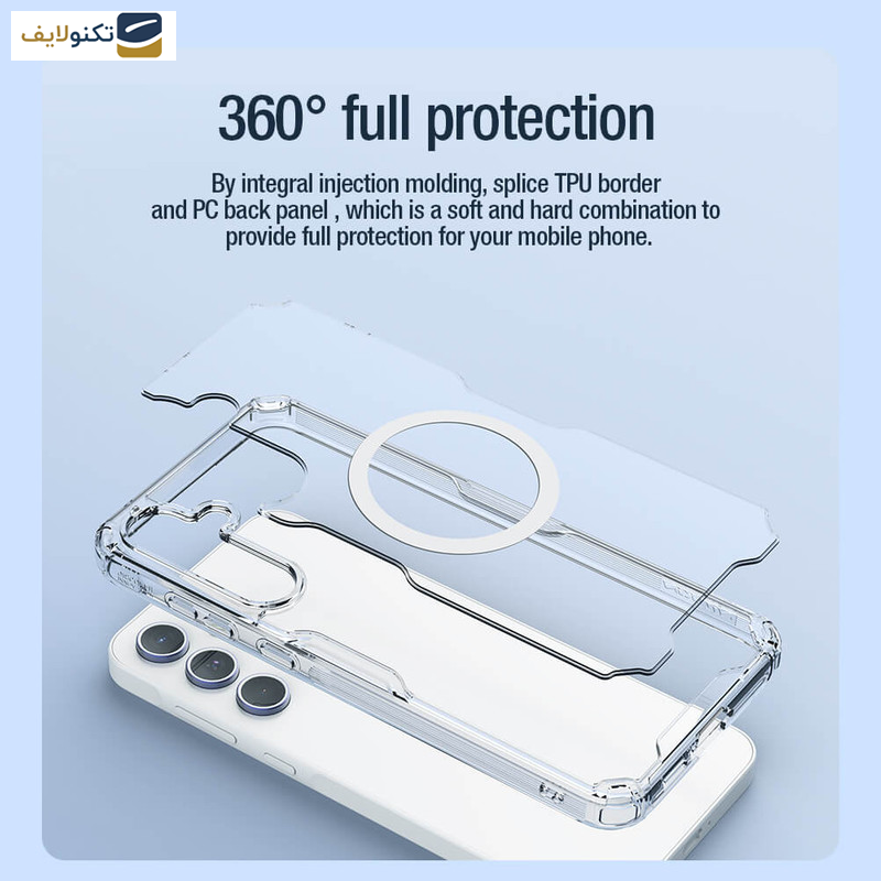 کاورگوشی سامسونگ Galaxy A55 نیلکین مدل Nature TPU Pro Magnetic - Nillkin Nature TPU Pro Magnetic case for Samsung Galaxy A55