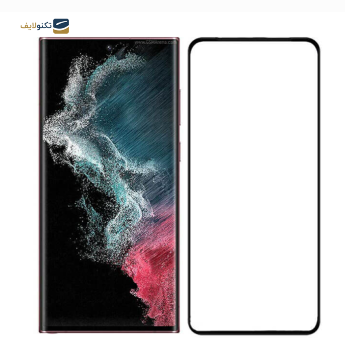 محافظ گلس تمام صفحه (فول گلس) مناسب برای گوشی سامسونگ Galaxy S22 Ultra 5G	 - Full Glass Screen Protector For Samsung Glaxy S22 Ultra 5G