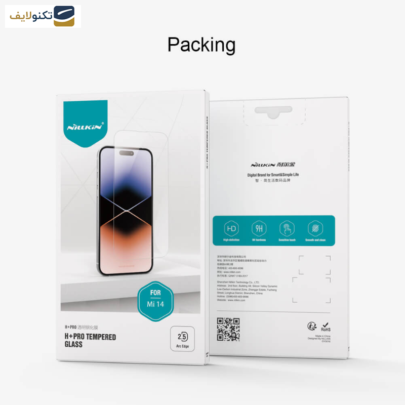 گلس گوشی شیائومی 14 نیلکین مدل H Plus Pro - Nillkin Amazing H Plus Pro tempered glass screen protector for Xiaomi 14