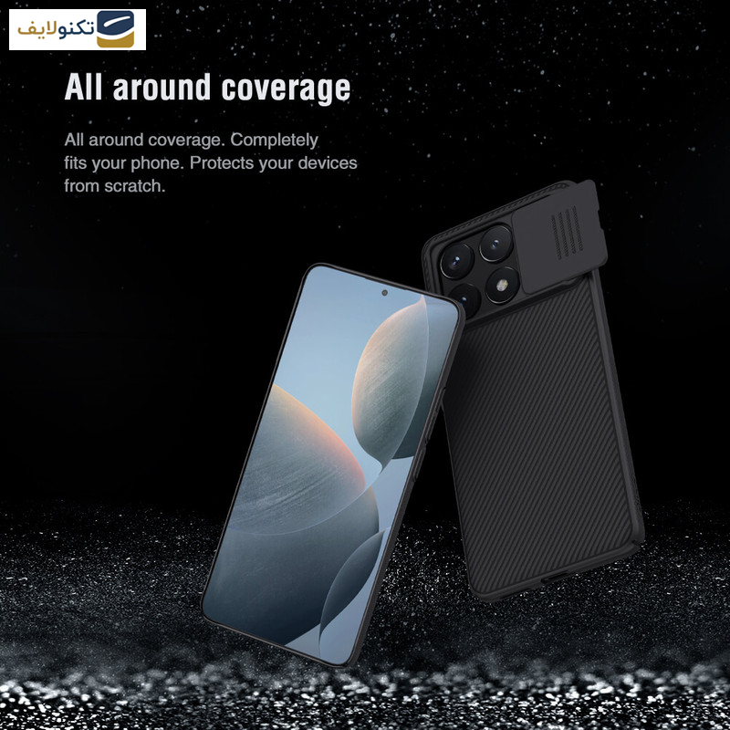 کاور گوشی شیائومی Poco X6 Pro 5G- Redmi K70E نیلکین مدل CamShield - Nillkin CamShield cover case for Xiaomi Poco X6 Pro 5G- Redmi K70E