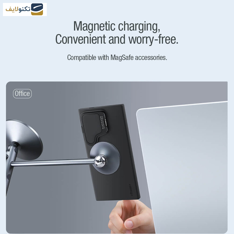 کاور گوشی سامسونگ Galaxy S24 Ultra نیلکین مدل CamShield Silky Prop Magnetic MagSafe Silicon  - Nillkin CamShield Silky Prop Magnetic MagSafe silicon case for Samsung Galaxy S24 Ultra