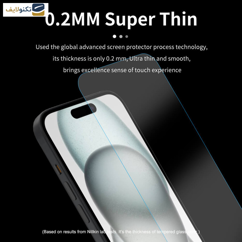 محافظ صفحه نمایش گوشی اپل iPhone 15 نیلکین مدل H Plus Pro - Nillkin Amazing H Plus Pro tempered glass screen protector for Apple iPhone 15