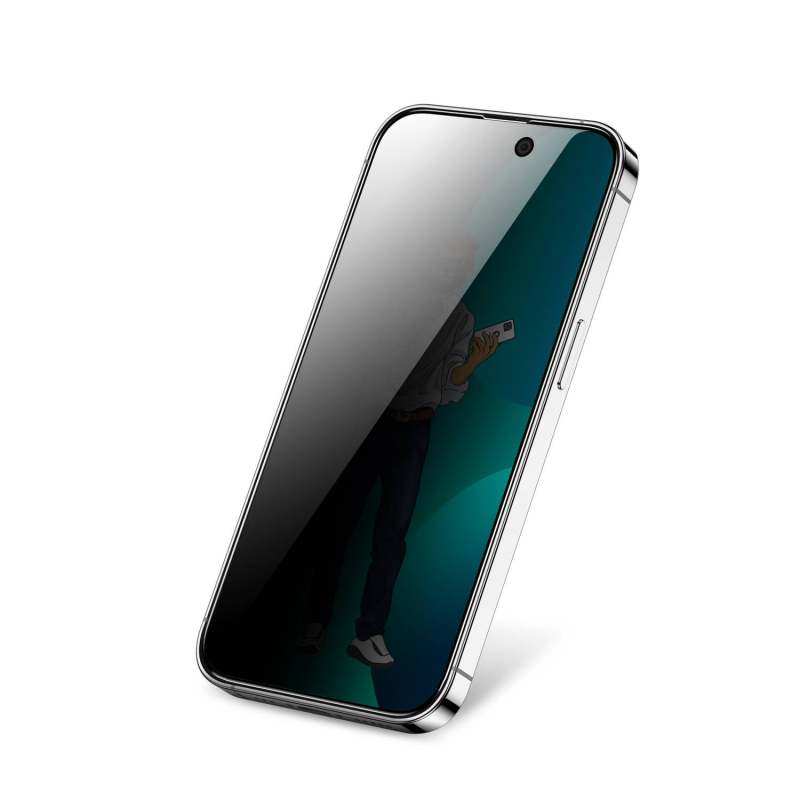 گلس گوشی اپل iPhone 13 pro max /14 Plus گرین حریم شخصی مدل Steve Privacy - Green Lion iPhone 13 pro max /14 Plus Privacy Steve Privacy