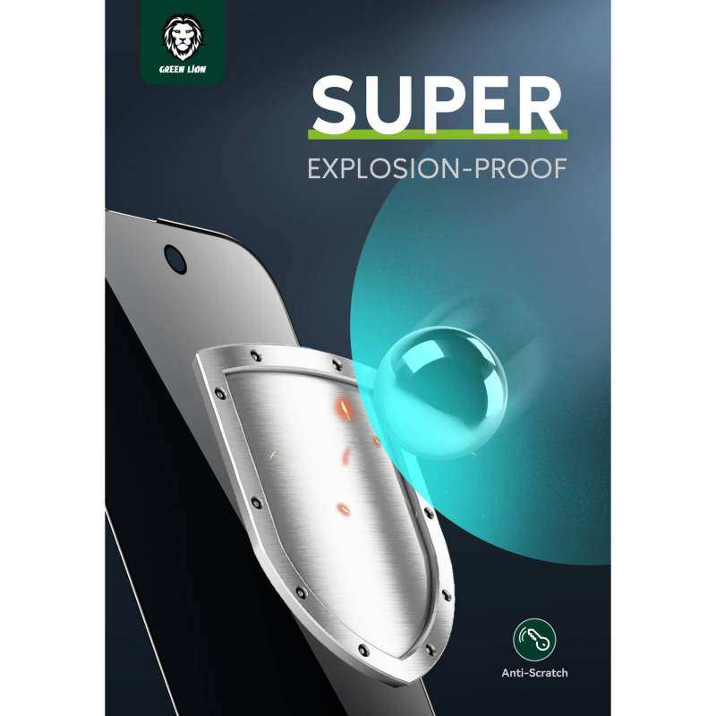 گلس گوشی اپل iPhone 13 pro max /14 Plus گرین حریم شخصی مدل Steve Privacy - Green Lion iPhone 13 pro max /14 Plus Privacy Steve Privacy