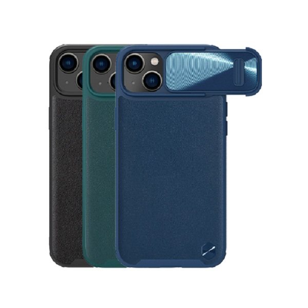 کاور گوشی اپل iPhone 13 / 14 نیلکین مدل CamShield Leather S Case   - Nillkin CamShield Leather S Case cover for iPhone 13 / 14