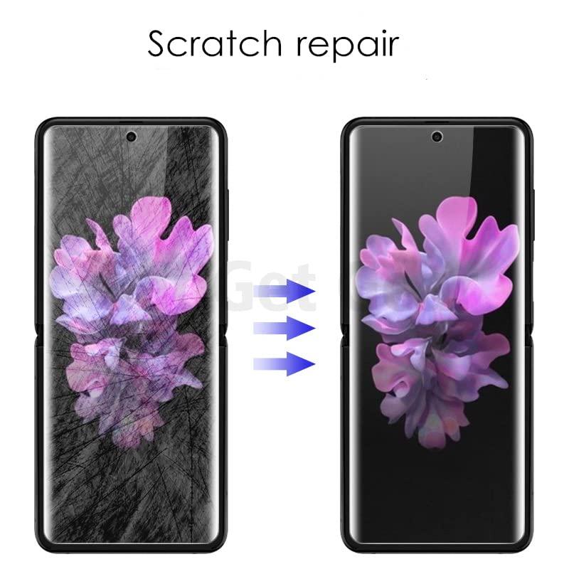 محافظ صفحه نمایش و پشت گوشی سامسونگ Galaxy Z Flip 4 بوف مات مدل Hydrogel-Matte - Buff Hydrogel-Matte Galaxy Z Flip 4 back and Screen Protector
