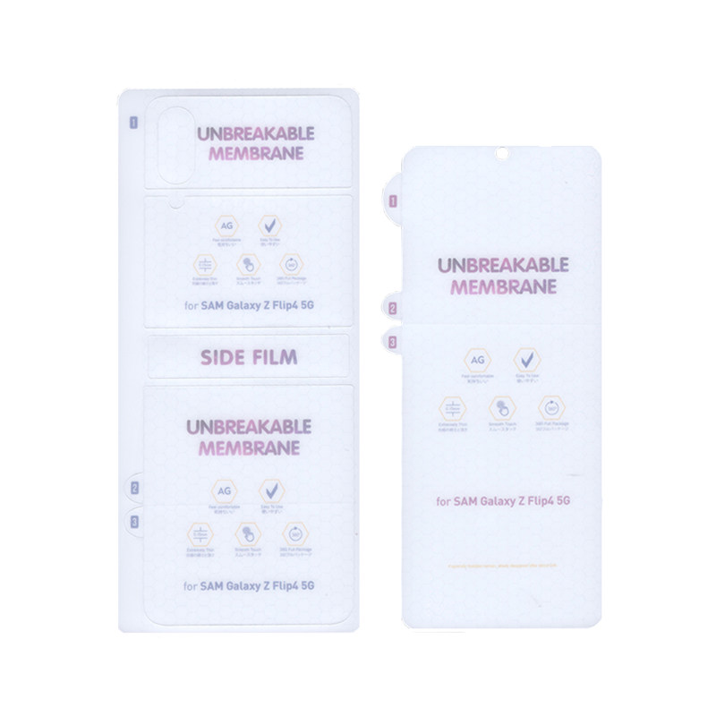 محافظ صفحه نمایش و پشت گوشی سامسونگ Galaxy Z Flip 4 بوف مات مدل Hydrogel-Matte - Buff Hydrogel-Matte Galaxy Z Flip 4 back and Screen Protector