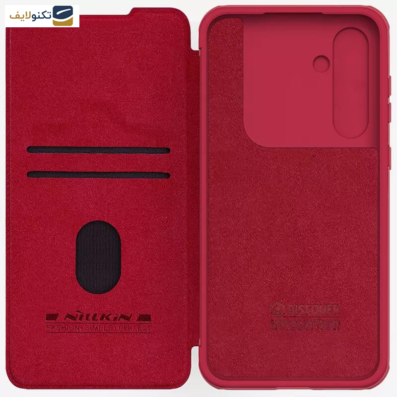 کاور کلاسوری گوشی سامسونگ Galaxy A55 5G نیلکین مدل Qin Pro Leather Case - Nillkin Qin Pro Series Leather case for Samsung Galaxy A55 5G