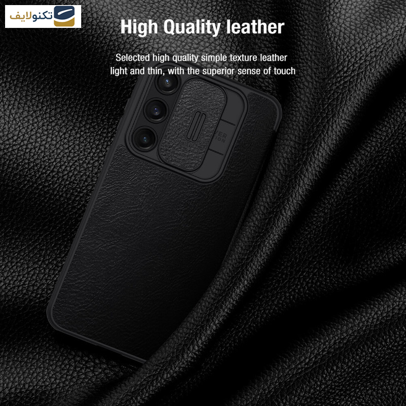 کاور کلاسوری گوشی سامسونگ Galaxy A55 5G نیلکین مدل Qin Pro Leather Case - Nillkin Qin Pro Series Leather case for Samsung Galaxy A55 5G