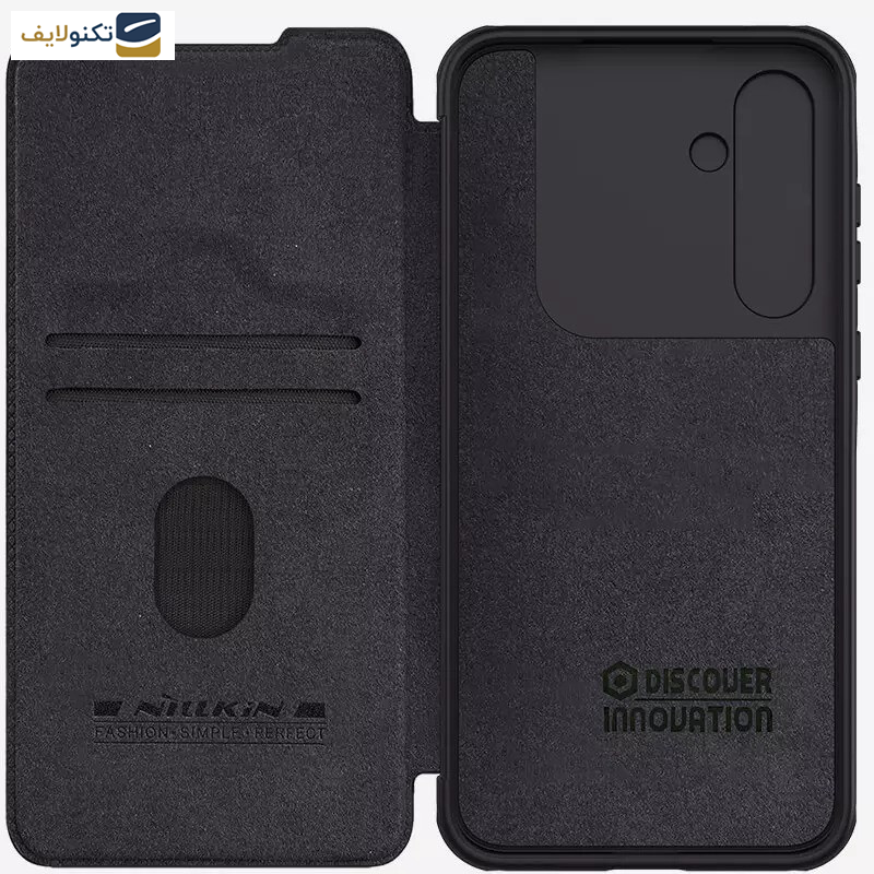 کاور کلاسوری گوشی سامسونگ Galaxy A55 5G نیلکین مدل Qin Pro Leather Case - Nillkin Qin Pro Series Leather case for Samsung Galaxy A55 5G