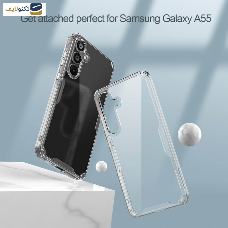 کاور گوشی سامسونگ Galaxy A55 5G نیلکین مدل Nature TPU Pro - Nillkin Nature TPU Pro Series case for Samsung Galaxy A55 5G