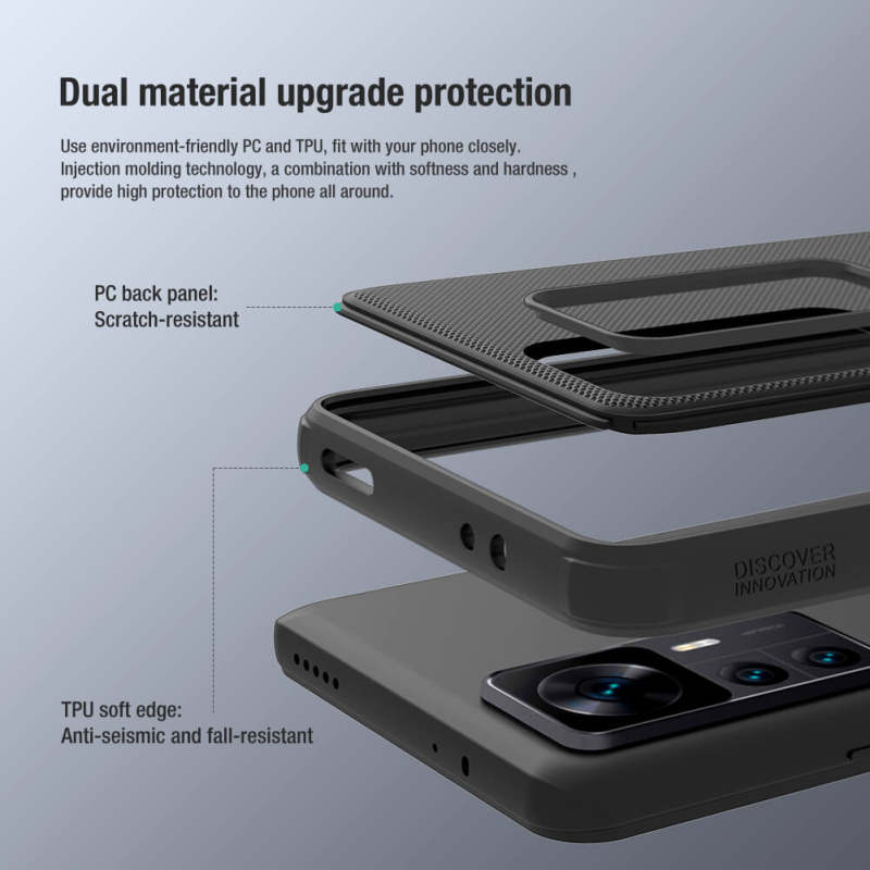 کاور گوشی شیائومی 12T / K50 ultra نیلکین مدل Super frosted shield pro  - Nillkin Super frosted shield pro Cover For Xiaomi 12T / Redmi K50 ultra