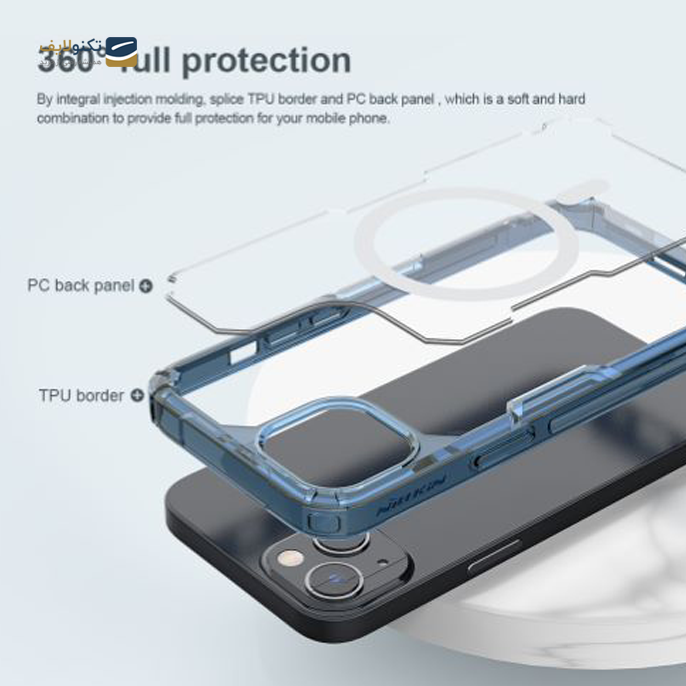 کاور گوشی اپل iPhone 13 نیلکین مدل Nature TPU Pro Magnetic Case  - Nillkin Nature TPU Pro Magnetic Case For iPhone 13