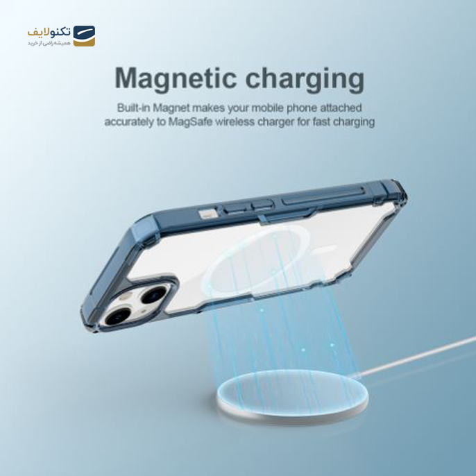 کاور گوشی اپل iPhone 13 نیلکین مدل Nature TPU Pro Magnetic Case  - Nillkin Nature TPU Pro Magnetic Case For iPhone 13