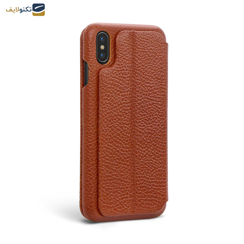 کیف کلاسوری گوشی اپل iPhone X - Xs اگرت مدل Floater چرمی - Egret Floater Genuine Leather Stand Folder Bag For Apple iPhone X - Xs