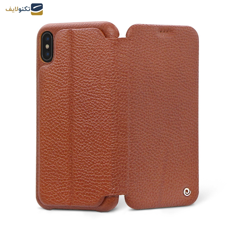 کیف کلاسوری گوشی اپل iPhone Xs Max اگرت مدل Floater چرمی - Egret Floater Genuine Leather Stand Folder Bag For Apple iPhone Xs Max