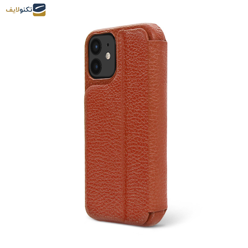 کیف کلاسوری گوشی اپل iPhone 12 mini اگرت مدل Floater چرمی  - Egret Floater Genuine Leather Stand Folder Bag For Apple iPhone 12 mini