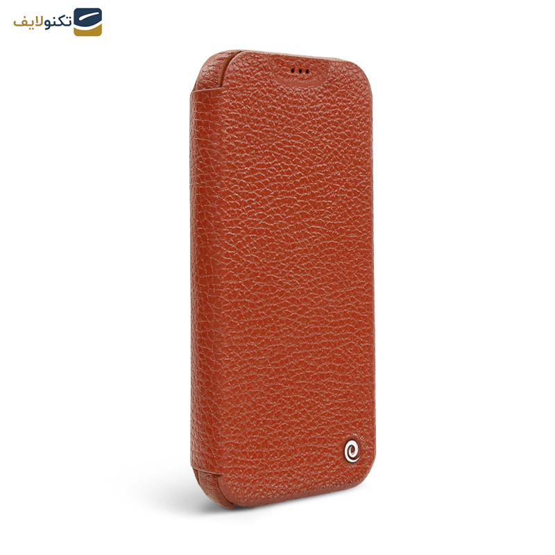 کیف کلاسوری گوشی اپل iPhone 12 mini اگرت مدل Floater چرمی  - Egret Floater Genuine Leather Stand Folder Bag For Apple iPhone 12 mini