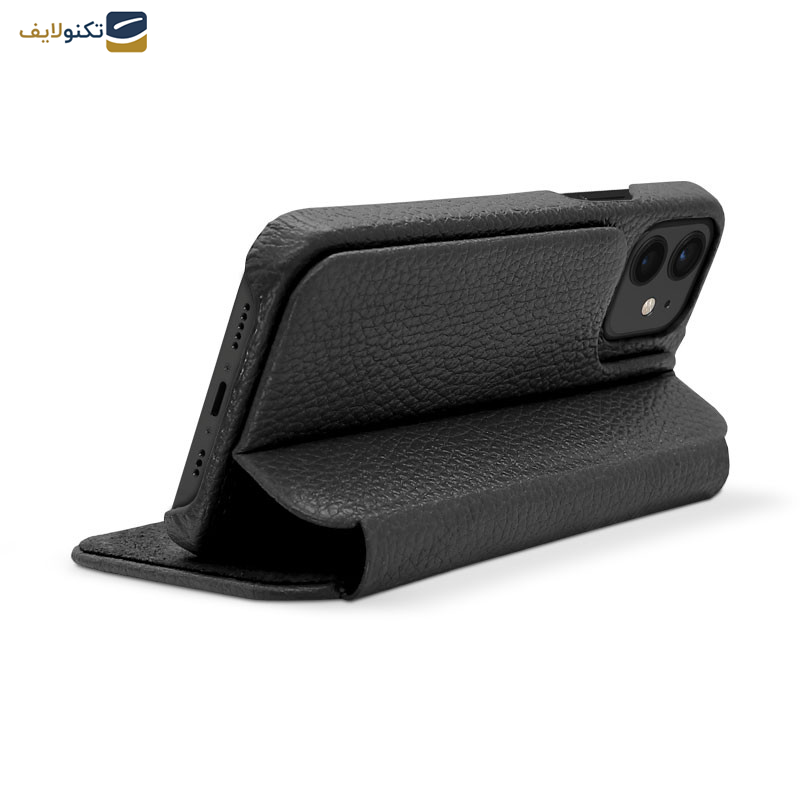 کیف کلاسوری گوشی اپل iPhone 12 mini اگرت مدل Floater چرمی  - Egret Floater Genuine Leather Stand Folder Bag For Apple iPhone 12 mini