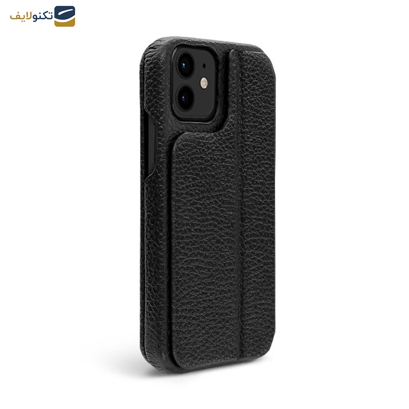 کیف کلاسوری گوشی اپل iPhone 12 mini اگرت مدل Floater چرمی  - Egret Floater Genuine Leather Stand Folder Bag For Apple iPhone 12 mini