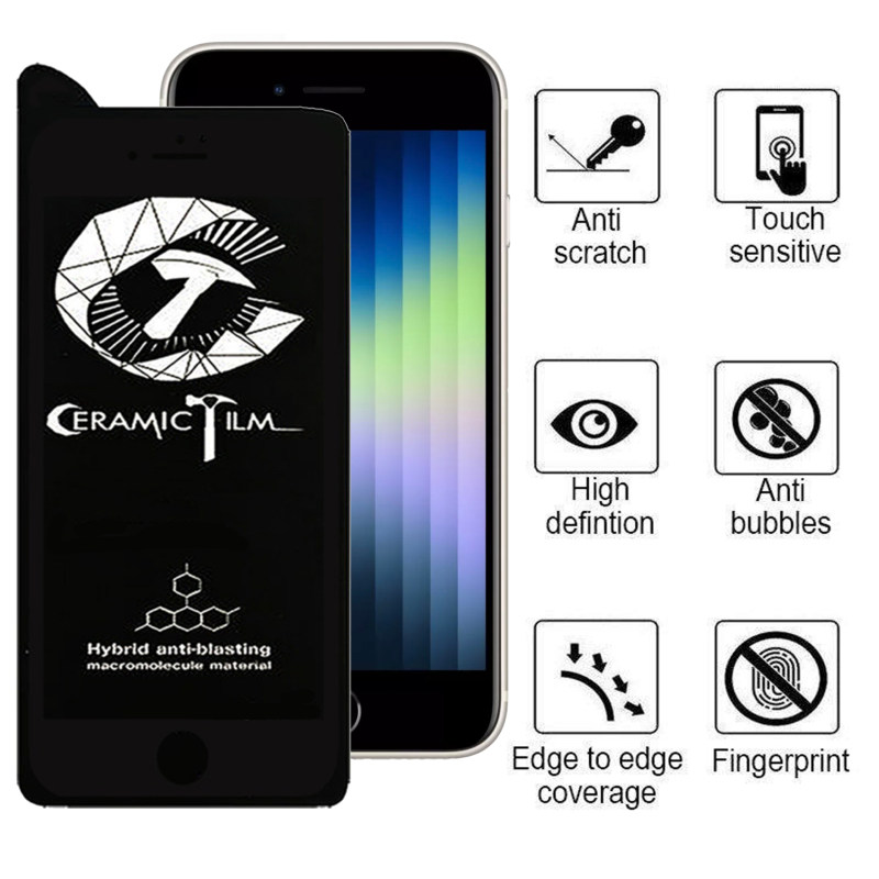 گلس گوشی اپل iPhone SE 2022 / SE 2020 / 8 / 7 اپیکوی سرامیکی مدل Crm - Epicoy iPhone SE 2022 / SE 2020 / 8 / 7 Crm Ceramic Screen Protector