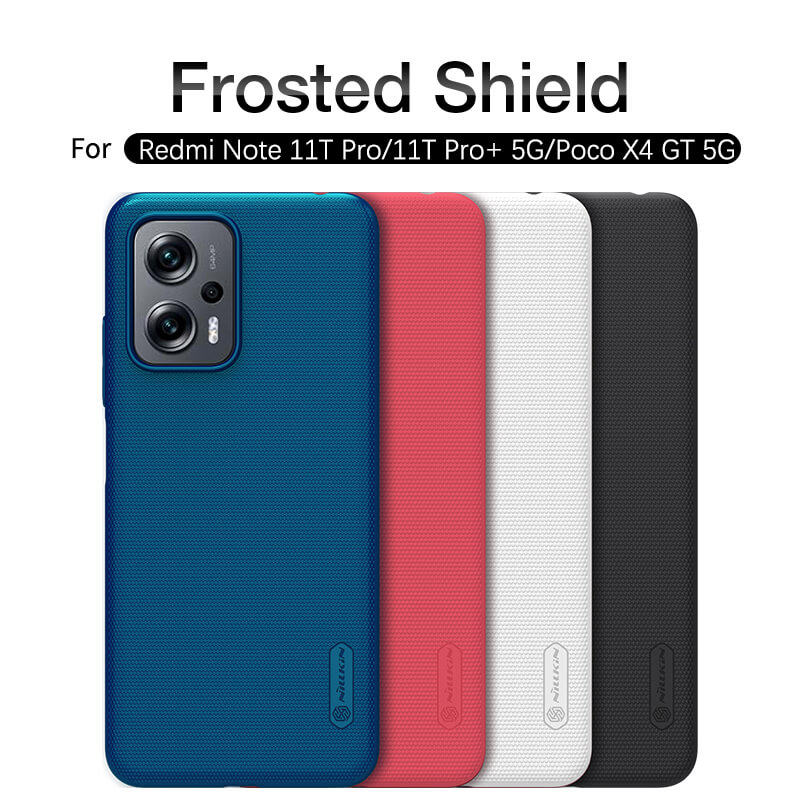 کاور گوشی شیائومی Poco X4 GT 5G/Redmi Note 11T Pro/Redmi Note 11T Pro Plus/Redmi K50i 5G نیلکین مدل Super Frosted Shield  - Nillkin Super Frosted Shield cover for Poco X4 GT 5G/Redmi Note 11T Pro/Redmi Note 11T Pro Plus/Redmi K50i 5G