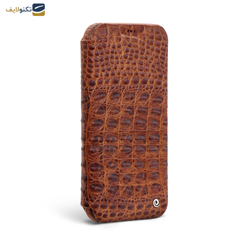 کیف کلاسوری گوشی اپل iPhone 12 Pro Max اگرت مدل Croco چرمی - Egret Croco Genuine Leather Stand Folder Bag For Apple iPhone 12 Pro Max