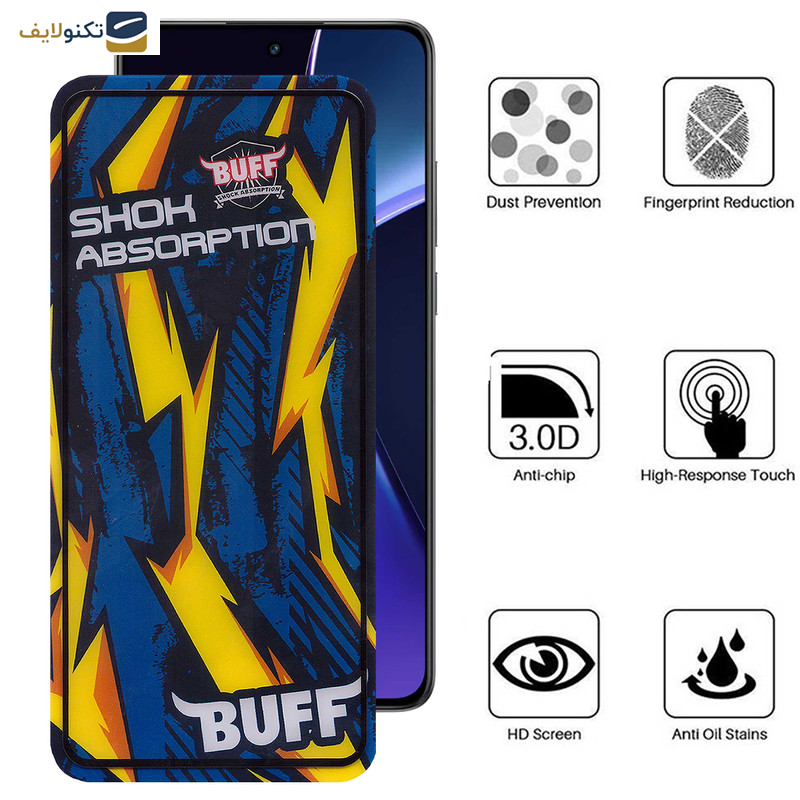محافظ صفحه نمایش گوشی وان پلاس Nord CE4-Nord CE3-10R-10T-Ace Pro-Ace بوف مدل Shock-Shock-G - Buff Shock-Shock-G Glass Screen Protector For OnePlus Nord CE4-Nord CE3-10R-10T-Ace Pro-Ace