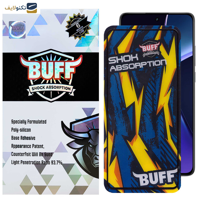 محافظ صفحه نمایش گوشی وان پلاس Nord CE4-Nord CE3-10R-10T-Ace Pro-Ace بوف مدل Shock-Shock-G - Buff Shock-Shock-G Glass Screen Protector For OnePlus Nord CE4-Nord CE3-10R-10T-Ace Pro-Ace