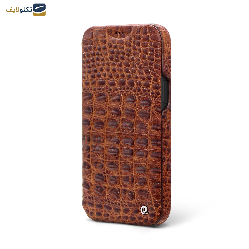 کیف کلاسوری گوشی اپل iPhone 13 Pro Max اگرت مدل Croco چرمی - Egret Croco Genuine Leather Stand Folder Bag For Apple iPhone 13 Pro Max