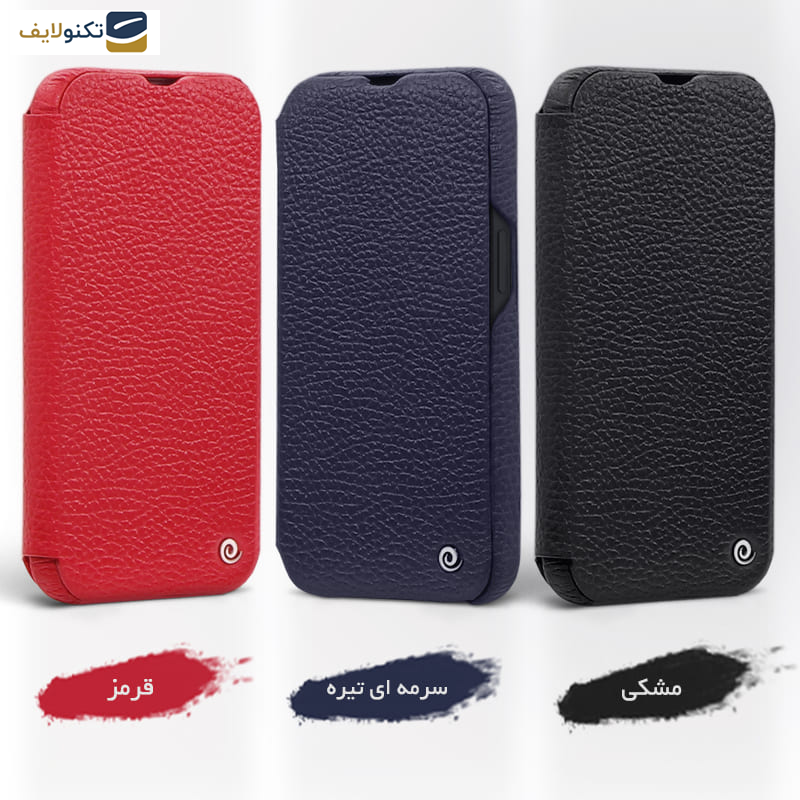 کیف کلاسوری گوشی اپل iPhone 13 Pro Max اگرت مدل Floater چرمی - Egret Floater Genuine Leather Stand Folder Bag For Apple iPhone 13 Pro Max