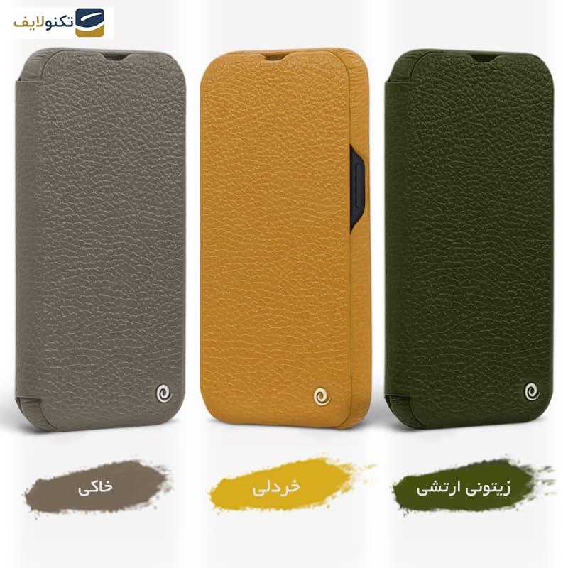 کیف کلاسوری گوشی اپل iPhone 13 Pro Max اگرت مدل Floater چرمی - Egret Floater Genuine Leather Stand Folder Bag For Apple iPhone 13 Pro Max