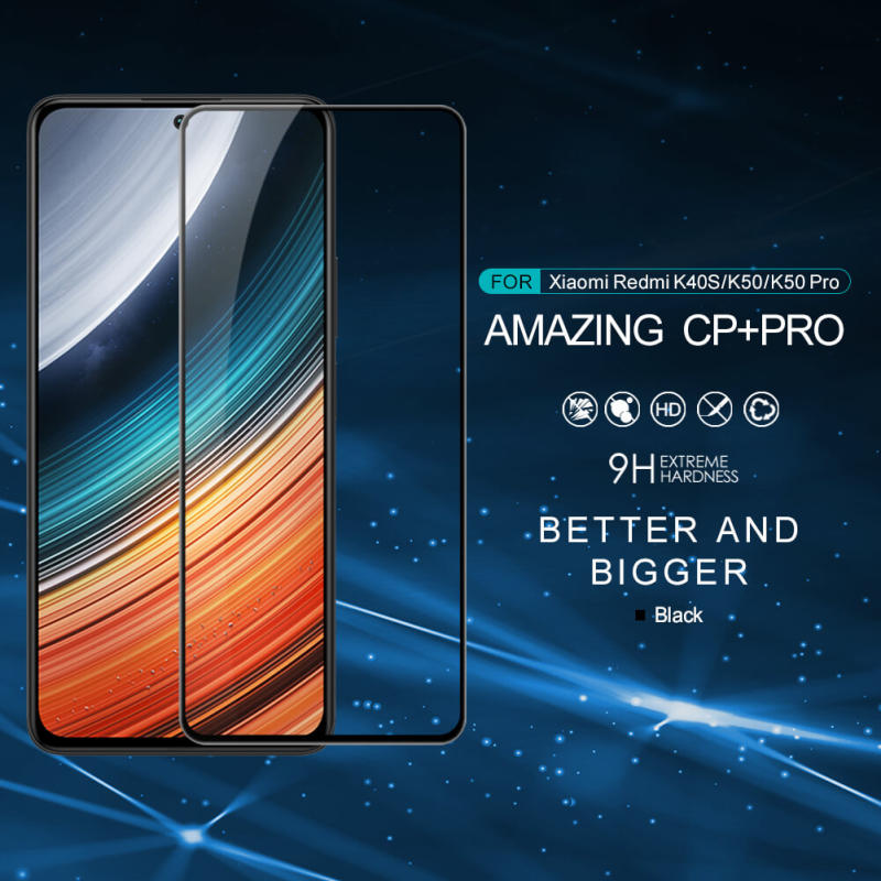 گلس گوشی شیائومی Poco F4 5G/  K40S/ K50/ K50 Pro نیلکین مدل CP Plus Pro - Amazing CP plus Pro tempered glass screen protector for Xiaomi Poco F4 5G/ Redmi K40S/Redmi K50/Redmi K50 Pro