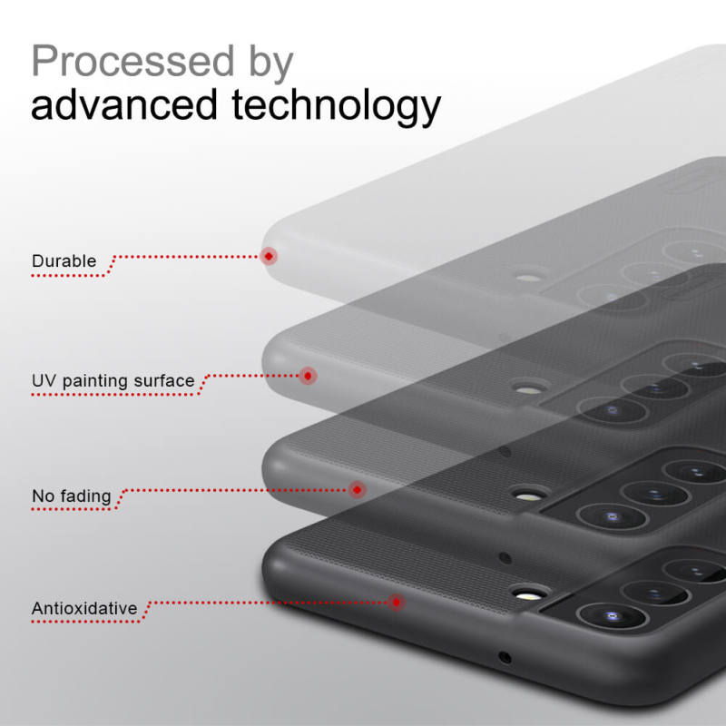 کاور گوشی سامسونگ گلکسی S21 FE نیلکین مدل Super Frosted Shield   - Nillkin Super Frosted Shield cover for Galaxy S21 FE