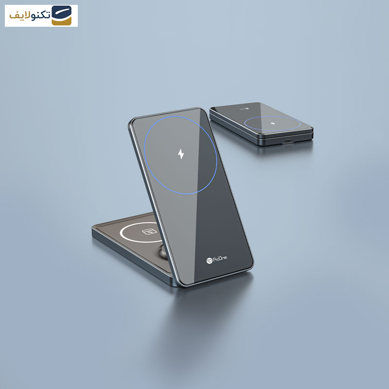 شارژر بی سیم پرووان مدل PWL820 - ProOne PWL820 3in1 Folding Wireless Charger Station