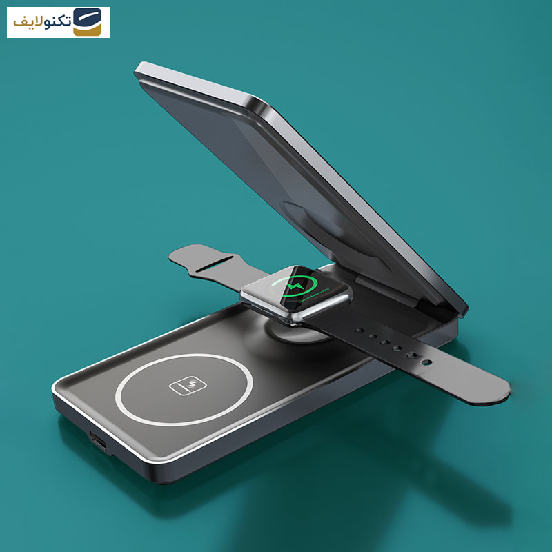 شارژر بی سیم پرووان مدل PWL820 - ProOne PWL820 3in1 Folding Wireless Charger Station