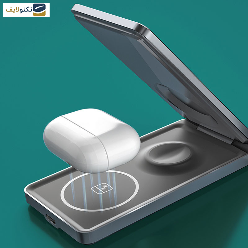 شارژر بی سیم پرووان مدل PWL820 - ProOne PWL820 3in1 Folding Wireless Charger Station