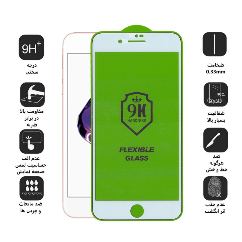 گلس گوشی اپل Iphone 8 Plus بوف مدل Nfx - buff Iphone 8 Plus Nfx Screen Protector