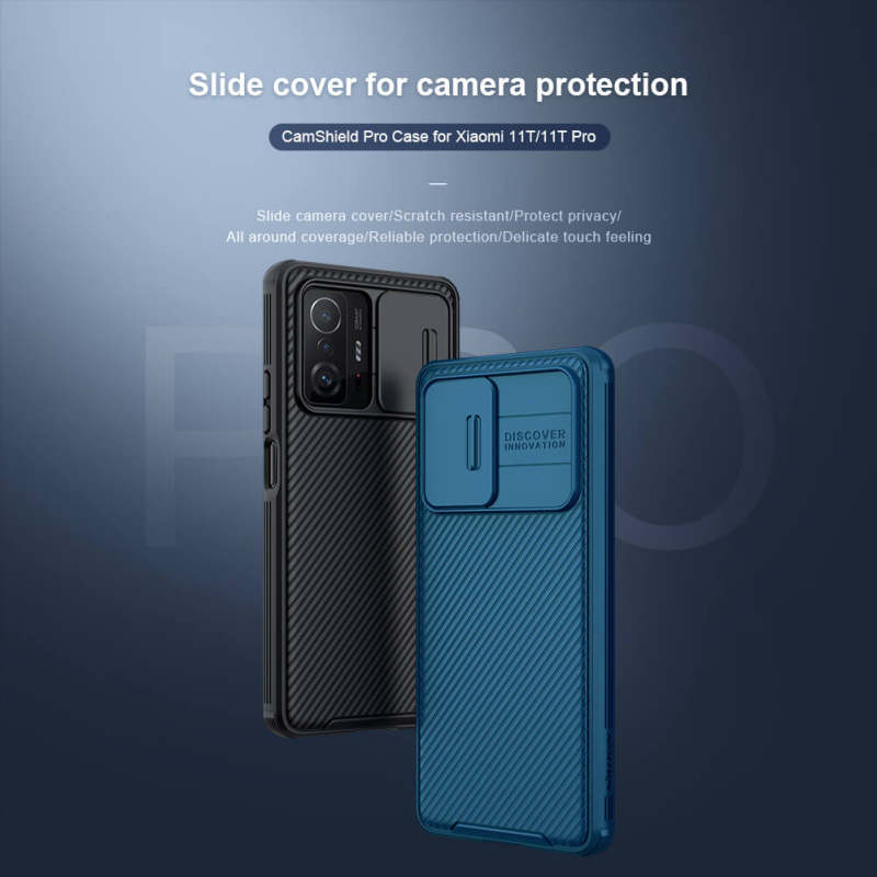 کاور گوشی شیائومی 11T/11T Pro نیلکین مدل CamShield Pro  - Nillkin CamShield Pro cover for Xiaomi 11T/11T Pro