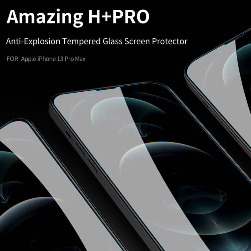 گلس گوشی اپل iPhone 13 Pro Max نیلکین مدل Amazing H Plus Pro - Nillkin Amazing H Plus Pro glass screen protector for iPhone 13 Pro Max