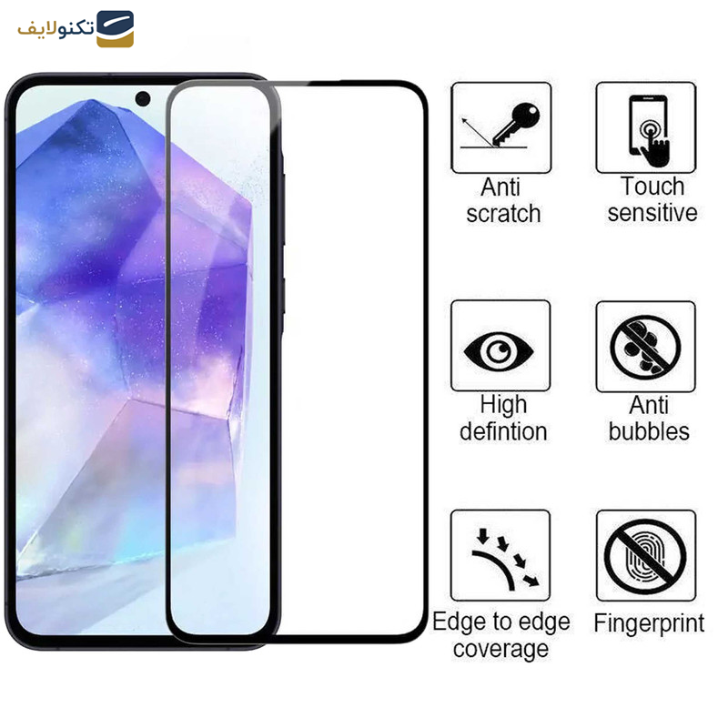 محافظ صفحه نمایش گوشی سامسونگ Galaxy A55 - A35 بوف مدل Ceramic-G - Buff Ceramic-G screen protector suitable for Samsung Galaxy A55 - A35