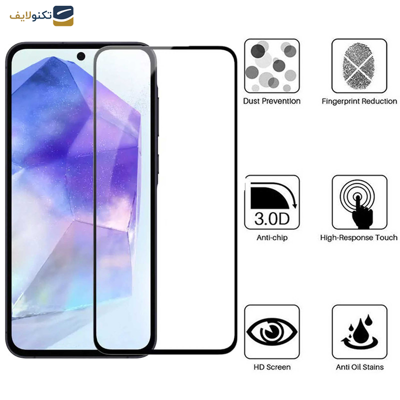 محافظ صفحه نمایش گوشی سامسونگ Galaxy A55 - A35 بوف مدل Ceramic-G - Buff Ceramic-G screen protector suitable for Samsung Galaxy A55 - A35