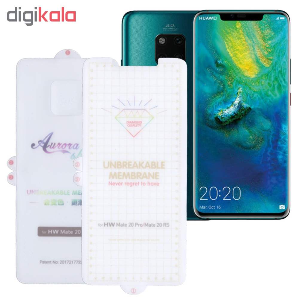 محافظ صفحه نمایش و پشت گوشی هوآوی Mate 20 pro بوف مدل Hg01 - buff Huawei Mate 20 pro Hg01 Back and Screen Protector