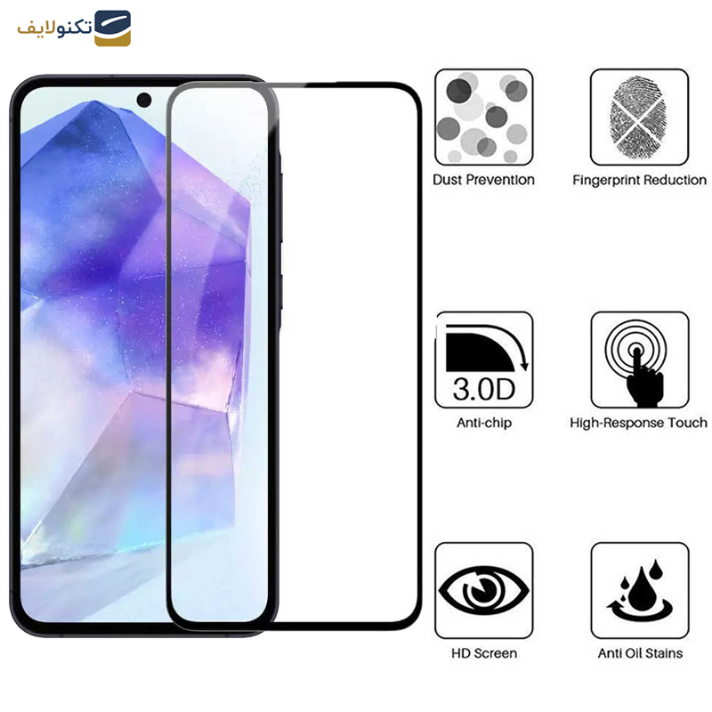 محافظ صفحه نمایش گوشی سامسونگ Galaxy A55 - A35 بوف مدل 5D-G - Buff 5D-G screen protector suitable for Samsung Galaxy A55 - A35