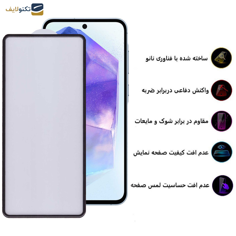 محافظ صفحه نمایش گوشی سامسونگ Galaxy A55 - A35 بوف مدل New AirBag-G - Buff New AirBag-G Glass Screen Protector For Samsung Galaxy A55 - A35